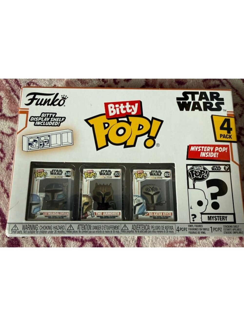 Funko Bitty Pop! Star Wars Mandalorian Heavy Infantry Mando 4 Pack NIB New MISB